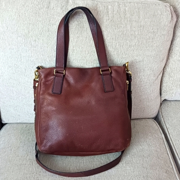 Fossil Handbags - Fossil Brown Leather Satchel Bag